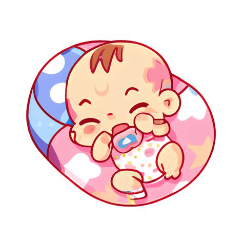 Kawaii Baby Sticker · Creative Fabrica