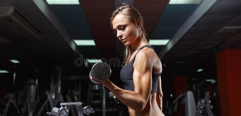 Fitness Woman In The Gym Stock Image Image Of Perfect