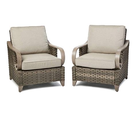 Broyhill Eastlake All Weather Wicker Cushioned Patio Chairs 2 Pack