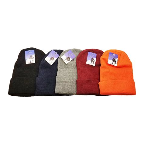 Wholesale Adult Knit Beanies Cuffed Assorted Colors