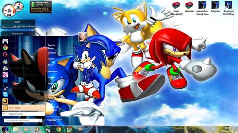 Theme Anime Win 7 Sonic The Hedgehog Themes Anime Windows