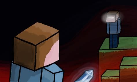 Colors Live Minecraft Steve Vs Herobrine Requested By Pixelegg