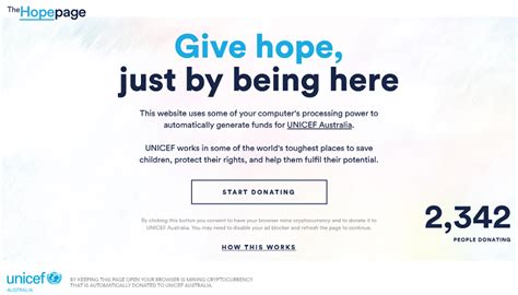 I've always been curious as to what they're basing their confidence. UNICEF Australia Introduces Crypto Mining Fundraising ...