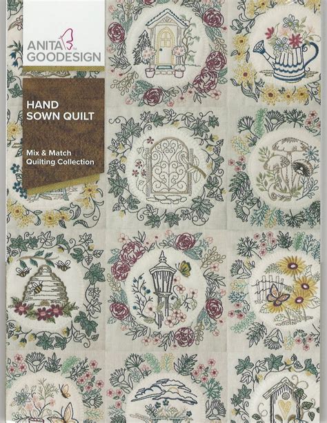 Anita Goodesign Machine Embroidery Designs Hand Sown Quilt Full
