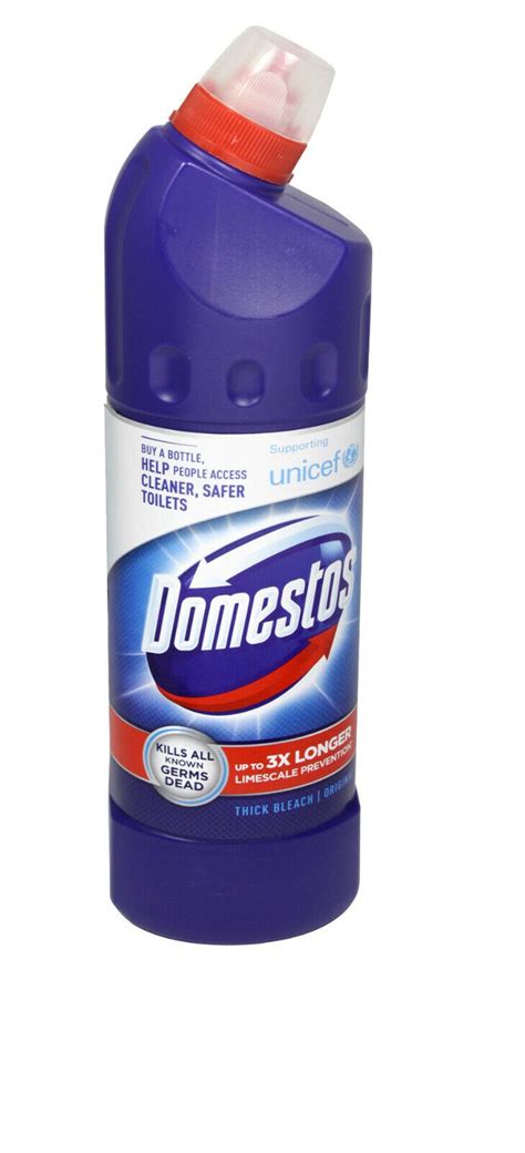Domestos Extended Power Germ Kill Thick Bleach Original Blue 750ml Ebay
