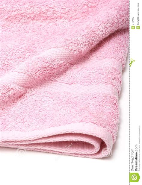 Pink Towel Stock Photo Image Of Accessory Healthy Pink 4187254