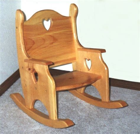 This wooden chair is the perfect woodworking project for your kids, as it has a rustic look to it. Plans & Patterns For Toddler Child's Rocker Rocking Chair | eBay