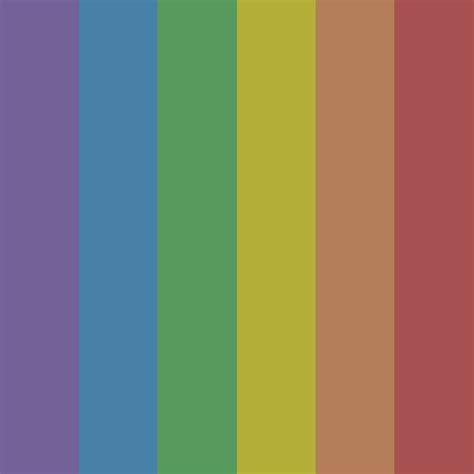 Muted Rainbow Color Palette Colorpalettes Colorschemes Design