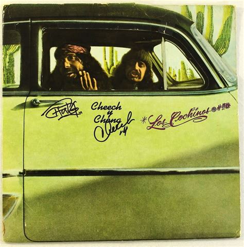 Celebrate the 40th anniversary of cheech and chong up in smoke! Cheech & Chong Signed "Los Cochinos" Record Album (JSA COA)