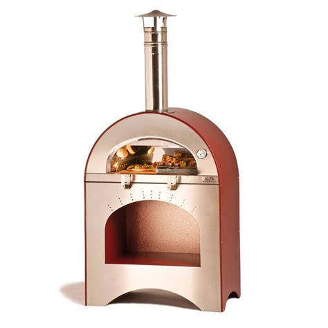Alfa Pizza Forninox Brick Hearth Wood Fired Outdoor Pizza Oven At