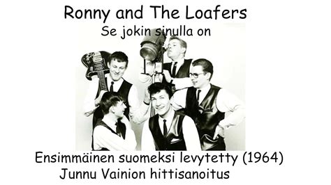 Ronny And The Loafers Se Jokin Sinulla On 1964 Acordes Chordify