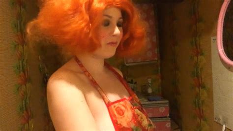Marta Chuchena Sexy Redhead Milf In The Kitchen Apron