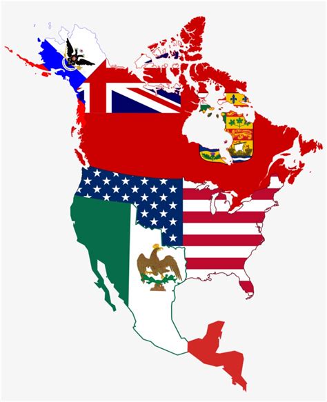 File North American Historic Flag Map Png Wikimedia Flag Map Of North