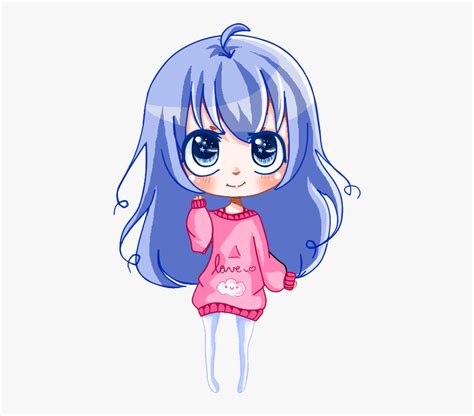 Cute Anime Chibi Girl Cartoon Hd Png Download Transparent Png