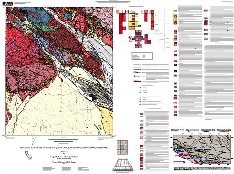 Geologic Map Of The Devore 75 Quadrangle San Bernardino County