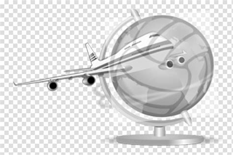 Airplane Aircraft Flight Globe Airplane Transparent Background Png