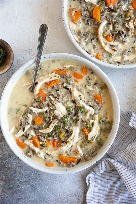 Creamy Chicken And Wild Rice Soup Recipe The Forked Spoon