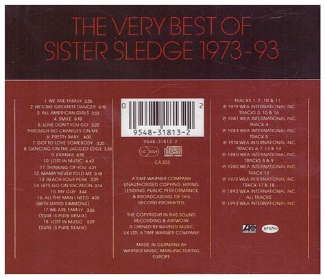 The Very Best Of Sister Sledge 1973 93 Bluesjazzsoulswing Music