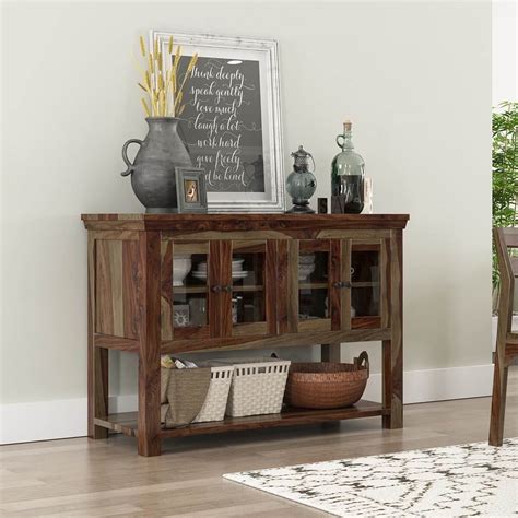 Free delivery and returns on ebay plus items for plus members. Modern Rustic Sierra Solid Wood Dining Buffet Table