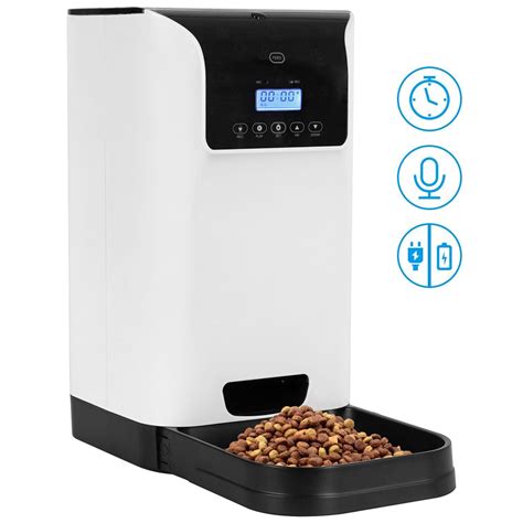 Automatic Cat Feeder Food Dispenser Tespo pet feeder for Catsï¼†Dogs 6L