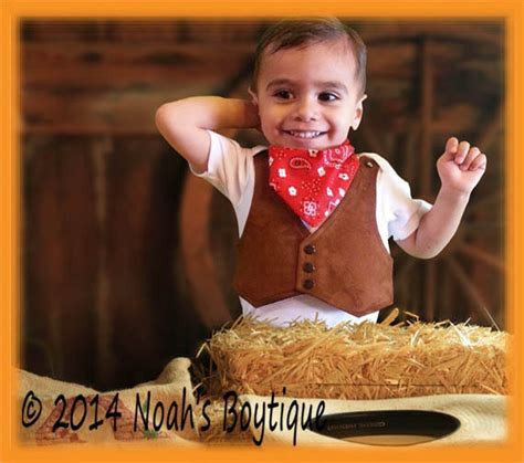 Baby Boy Cowboy Costume Outfit Cowboy Western Birthday