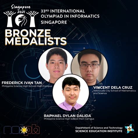 Filipino Students Bag 3 Medals At Informatics Olympiad Abs Cbn News