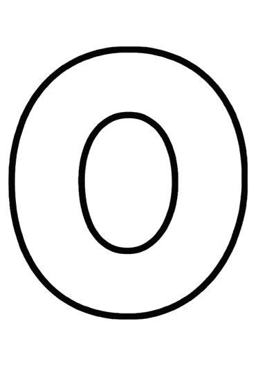 Printable Bubble Letter O Coloring Page