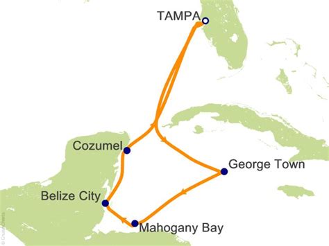 7 Night Western Caribbean From Tampa Cruise On Carnival Miracle From