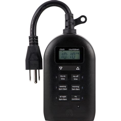myTouchSmart Simple Set Plug-In Dual Digital Outdoor Timer ...