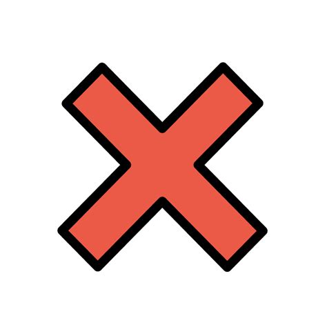 Cross Mark Emoji Clipart Free Download Transparent Png Creazilla