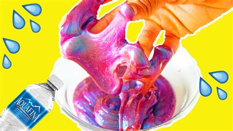 How To Make Slime From Water No Glue Diy No Glue Water Slime Edible