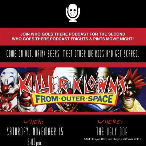 Who Goes There Podcast Frights And Pints Movie Night The Second Coming