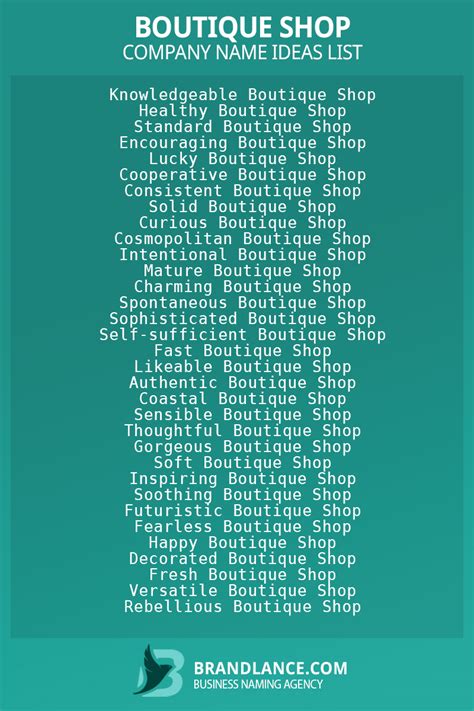 727 Top Boutique Store Name Ideas List Generator 2024