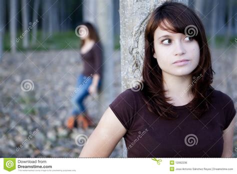 Separated friends stock photo. Image of beautiful, casual ...