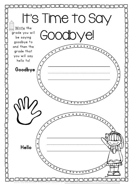 Let's start with activities that build spring vocabulary. End of the Year Memory Book and Activities - Clever ...