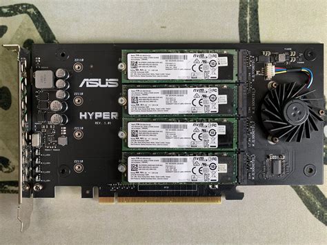 Asus Hyper M Nvme Pci E Expansion Card And Unraid Spx Labs