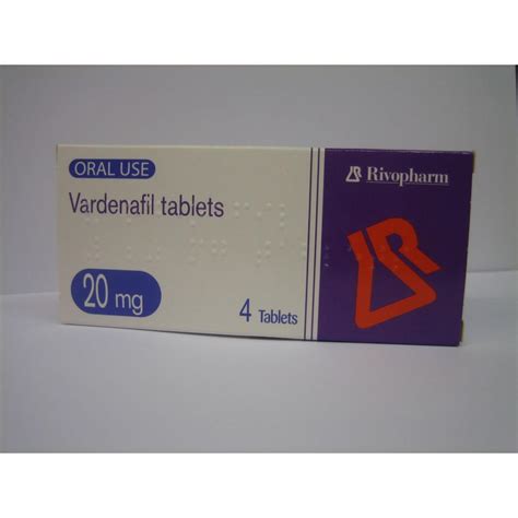 vardenafil generic levitra 20mg 4 tablets