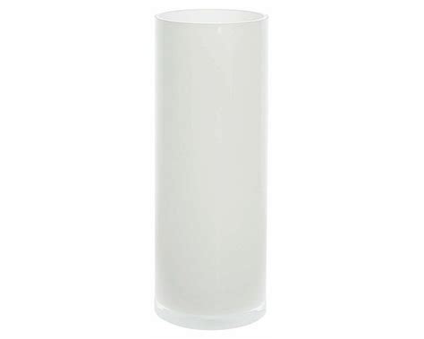 Vaso Cilindrico Bianco H26 Glass Wetube