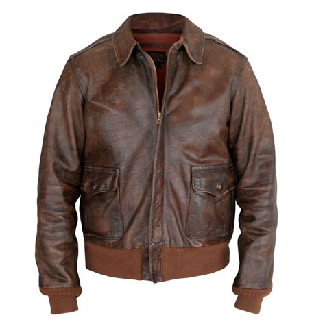 Rrl Ralph Lauren 1600 Worn Brown Leather Bomber Double Rl A 2 Flight