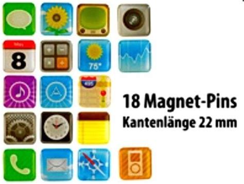 Originelle Magnete Im App Design 18 Verschiedene Motive Ebay