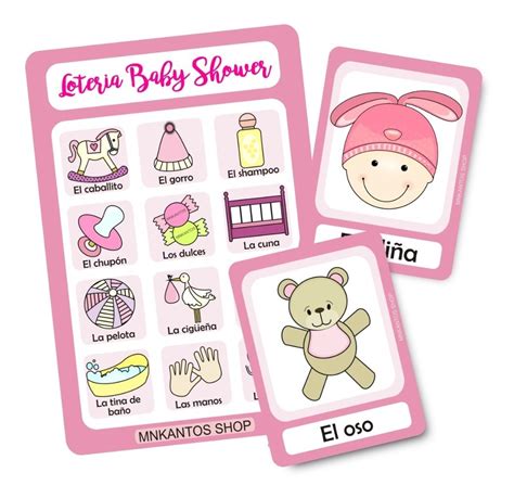 ¡los 12 mejores juegos modernos, originales y geniales para baby shower! Juegos Baby Shower Y Loteria Baby Shower Niña Imprimible ...