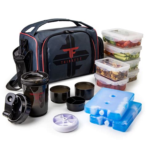 Buy Thinkfit Insulated Meal Prep Lunch Bag 6 Portion Control
