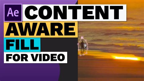How To Use Content Aware Fill For Video In Adobe After Effects Cc Youtube