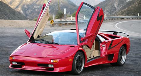 Red And Black 1998 Diablo Sv Is As Brash As Lamborghinis Get Carscoops