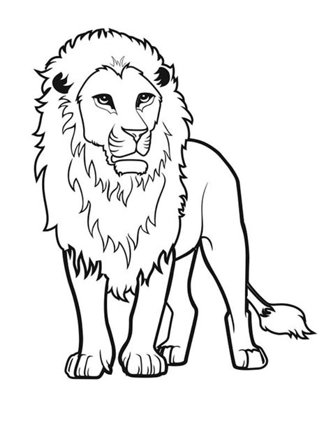 Awesome Lion Drawing Coloring Page : Color Luna