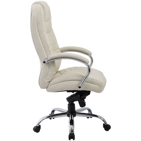 I bought this chair thinking that it would be sturdy considering the price, yet it is wobbly and feels like it is going to fall apart. Verona Cream Executive Leather Office Chair | Executive ...