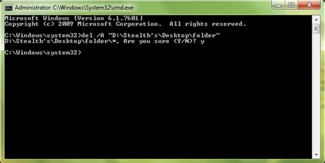 How To Delete A Windows File Using Command Prompt Stealth Settings