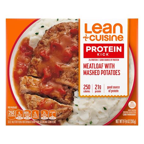 Lean Cuisine Protein Kick Meatloaf With Mashed Potatoes Shop Meals
