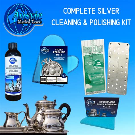 Complete Silver Polishing Kit To Clean And Polish Silver Furniture Care