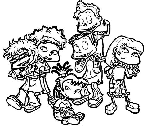 Rugrats All Grown Up Coloring Pages Thekidsworksheet